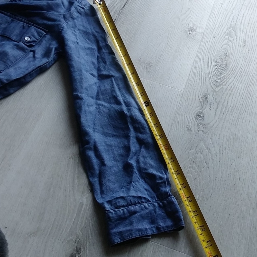 GAP Chambray Utility Dress Denim Tencel blue - Picture 8 of 13